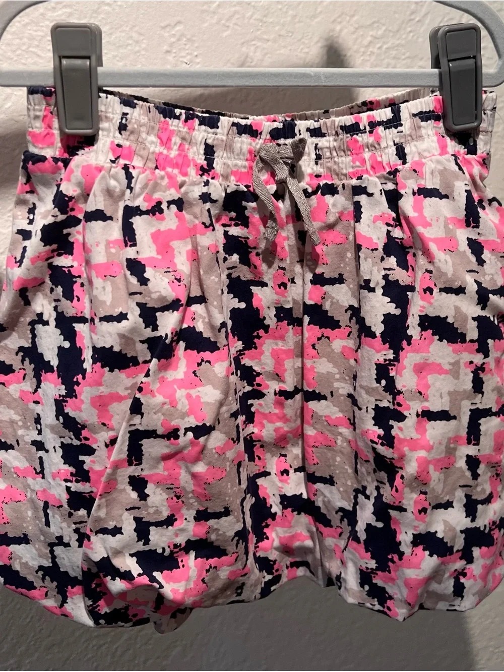 Girls Bubble Skirt in Pink, Navy & Cream